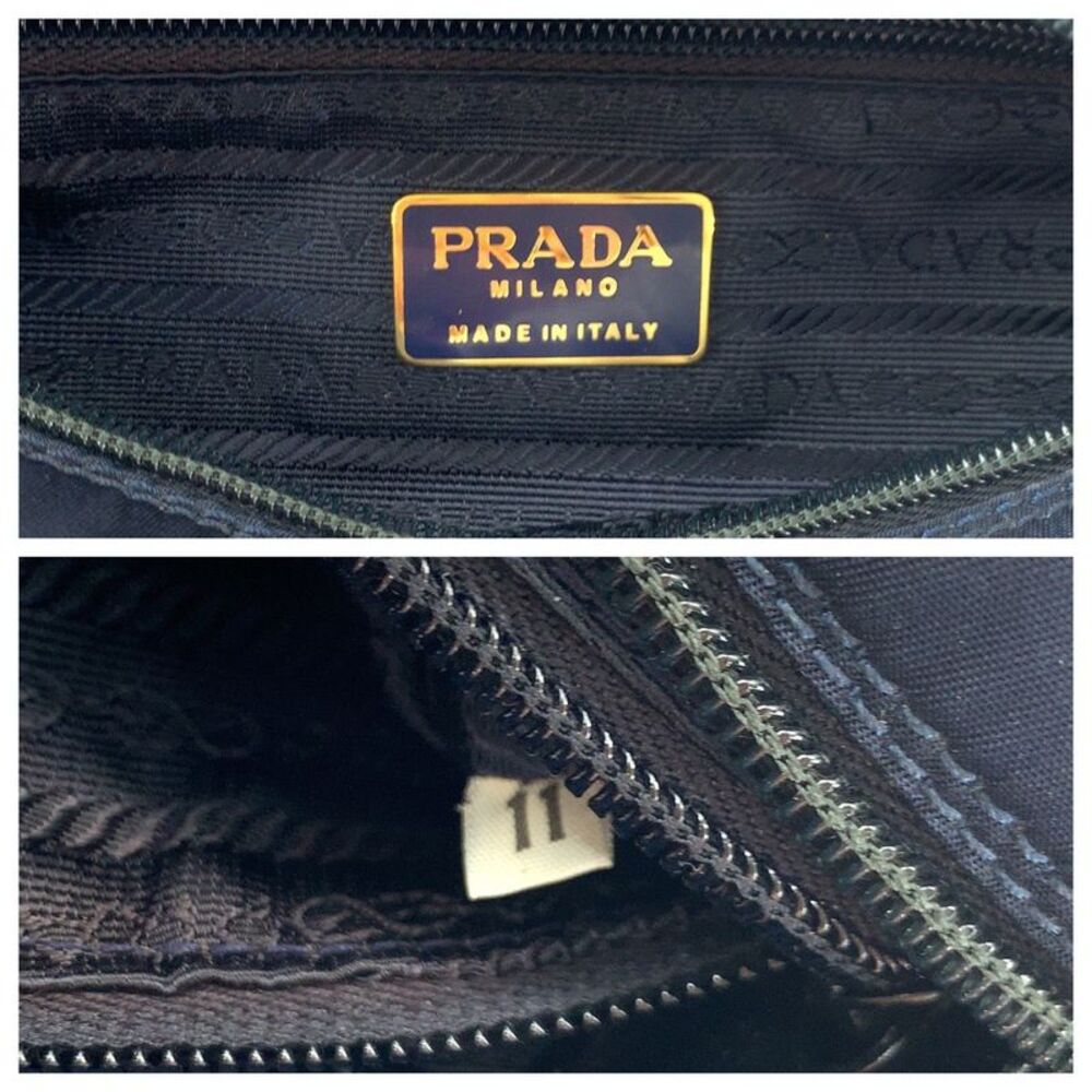 Prada Nylon Python Beaded Tote Handbag - image 5